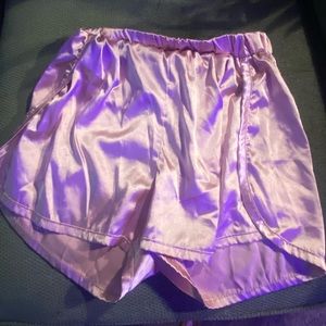 Silk lounge shorts